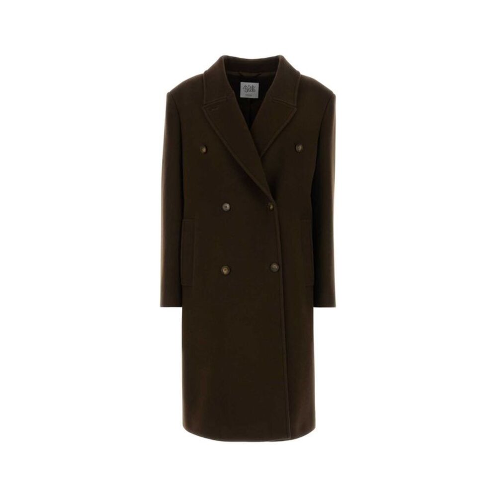 Le Sully Studio Women Brown Wool Coat